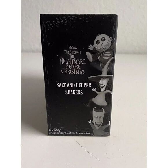 Disney Oogie Boogie And Jack Skellington Salt And Pepper Shakers Halloween NEW - Picture 5 of 9